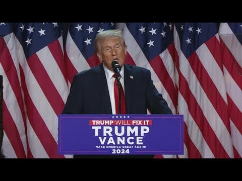 AP projects Donald Trump elected as 47th president of the United States