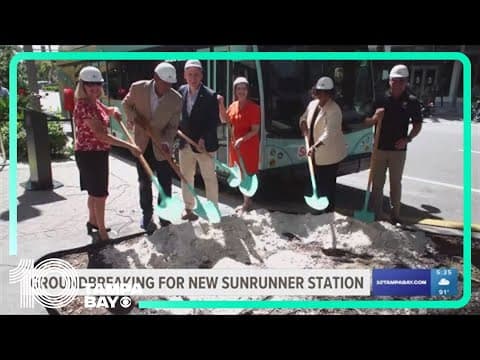 St. Pete breaks ground on new SunRunner stop near St. Pete Pier