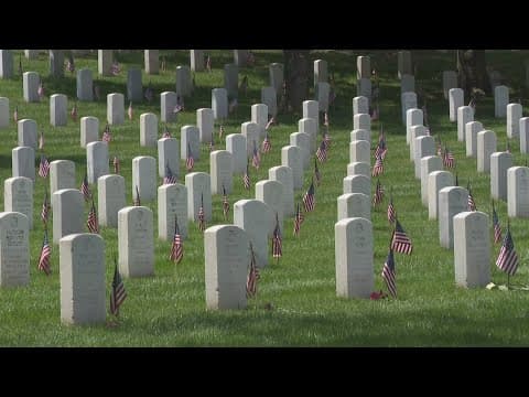 Guests leave hundreds of flowers to honor the Tomb of the Unknown Soldier