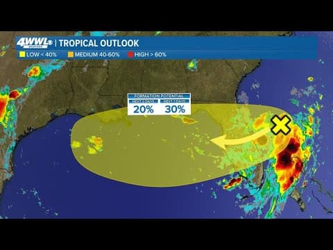 Monday 4 PM Tropical Update: Development possible in the Gulf this week
