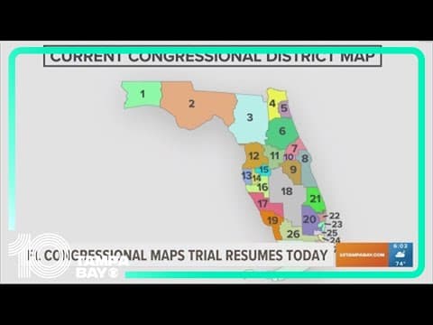 FL Congressional maps trial resumes today