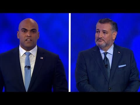Ted Cruz and Colin Allred answer questions about new homeowners during WFAA debate