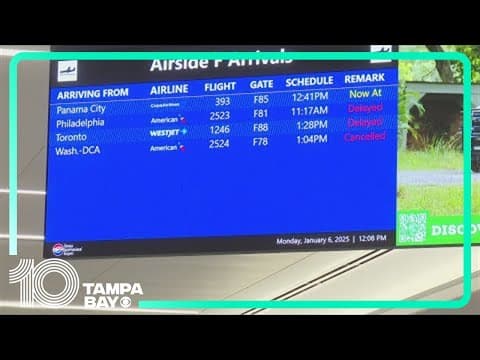 Winter storms up north cause flight delays at TPA