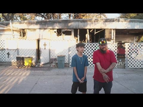 Texas teen saves his 2-year-old sister from fire