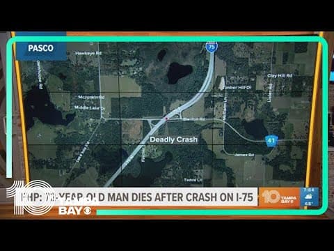 FHP: 72-year-old man dies after fiery crash on I-75