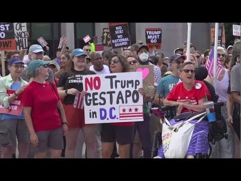 Protest in Judiciary Square calls for leaders to protect DC against administration