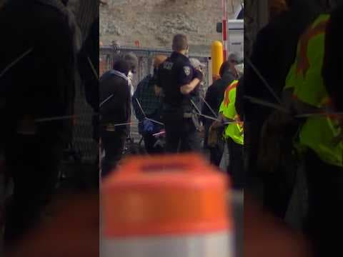 Pro-Palestine protest shuts down road into SEA Airport Monday