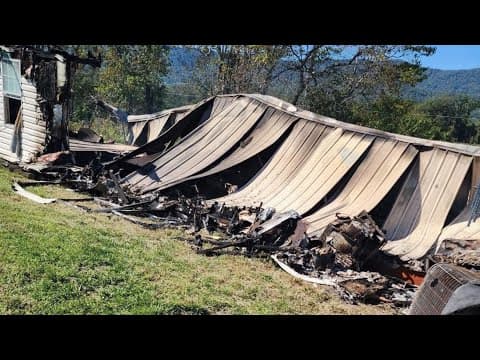 Speedwell family sleeping in workshop after fire destroys home