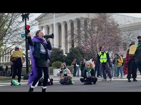 Central Ohio abortion rights activists protest restrictions to abortion pill in Washington D.C.