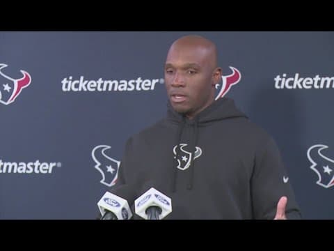 'Earned the right' | Coach DeMeco Ryans talked about the Texans ahead of Saturday night's showdown