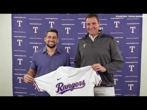 Texas Rangers' Nathan Eovaldi, GM Chris Young speak after reaching a 3-year deal worth $75M