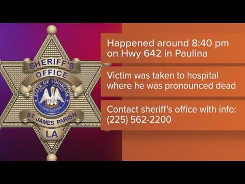 16-year-old shot and killed in St. James Parish in Louisiana, deputies say