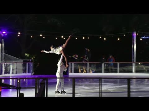 The White House unveils an ice rink on the South Lawn