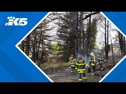 2 injured in fire near I-5 in Seattle, Beacon Hill homes damaged