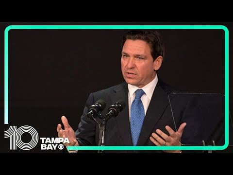 Gov. Ron DeSantis speaks at UF