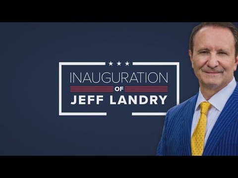 Governor-elect Jeff Landry and other state officials to be sworn in Monday