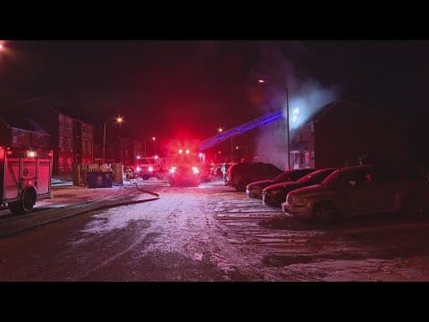 Teens hospitalized after apartment fire on Indy's near northeast side