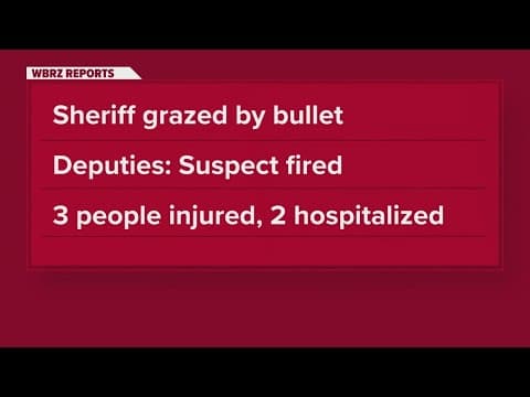 Report: Assumption Parish sheriff grazed by bullet while confronting gunman; 2 others wounded