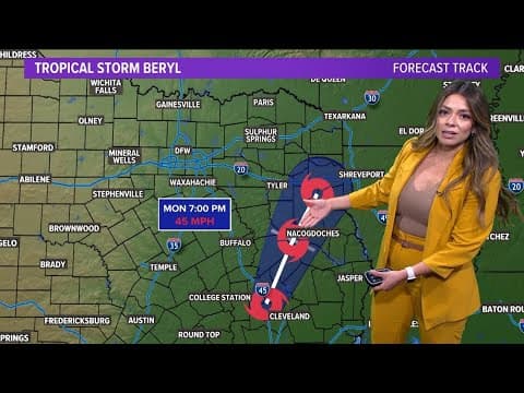 Tropical Storm Beryl: What we know as of Monday afternoon