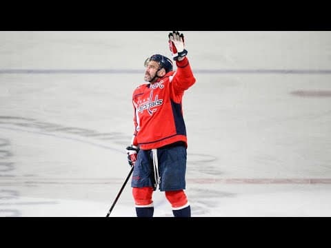 Alex Ovechkin speaks after tying Wayne Gretzky's goal record