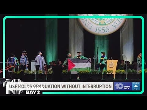 USF holds graduation without disruption after days of pro-Palestine protests