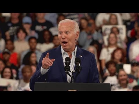 Biden and Trump react to debate at campaign rallies