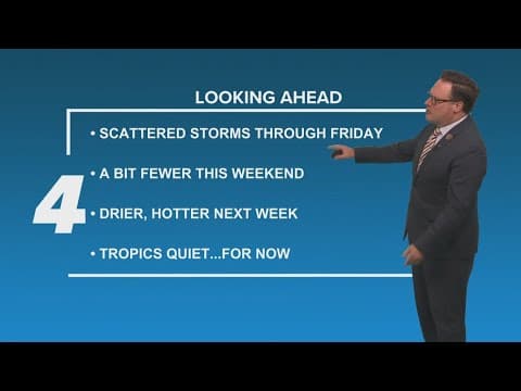 New Orleans Weather: Scattered storms and typical July heat