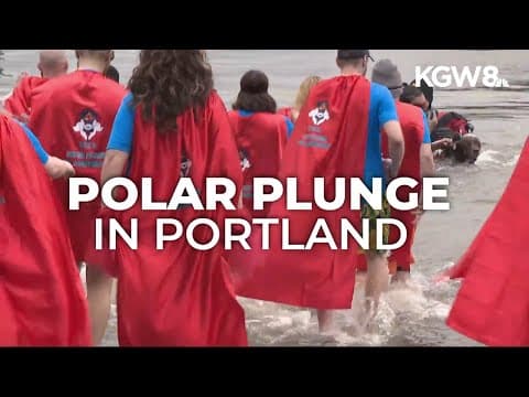 'Polar Plunge' at Portland's Willamette Park raises funds for Special Olympics Oregon