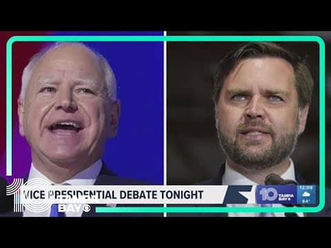 Vice presidential debate to take place Tuesday night