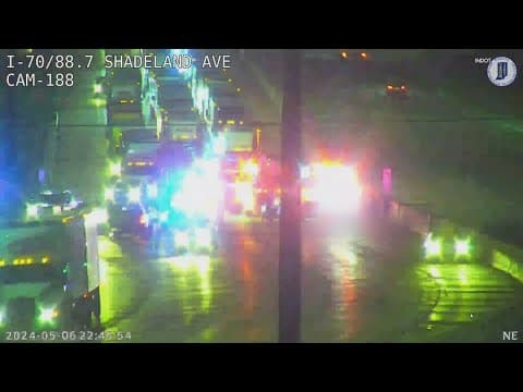 60-year-old man killed in I-70 crash on Indianapolis' east side