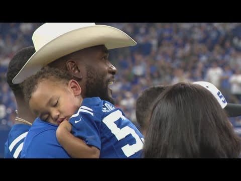 Former All-Pro linebacker Shaquille Leonard honored at Colts game after announcing retirement
