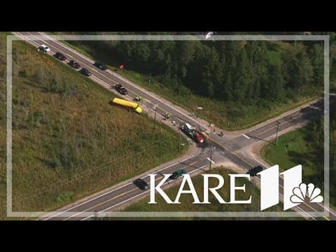 School bus crash near Hibbing, Minnesota leaves at least 14 injured