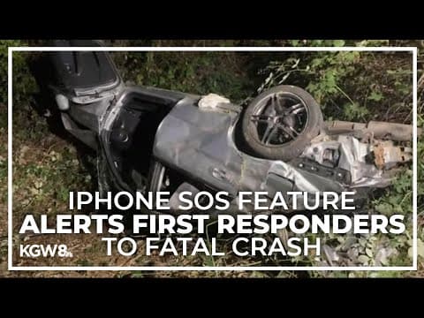 Oregon man rescued after car crashed off steep embankment, thanks to iPhone's SOS feature