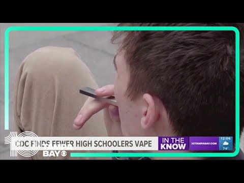 CDC: Fewer high schoolers are vaping