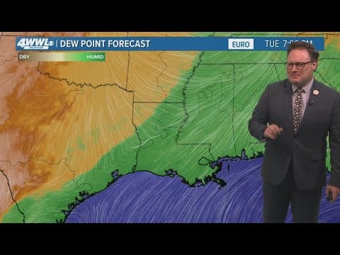 New Orleans Weather: Scattered showers and slight drop in humid with front