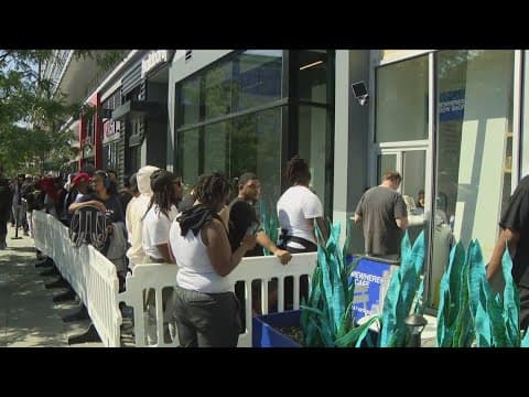 Washingtonians line up to buy DMV-themed Nikes
