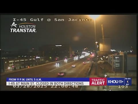 Interstate 45 to close overnight for CenterPoint Energy repairs