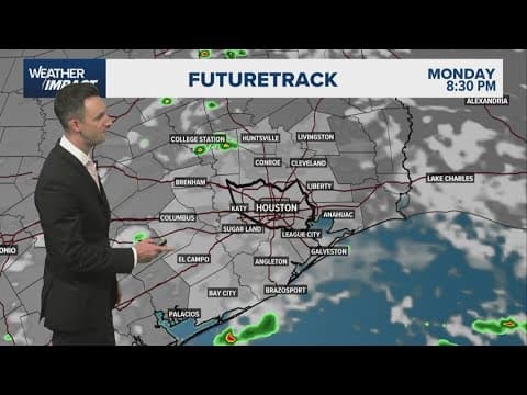 Houston weather: Storms hang on Monday night before a change in the forecast
