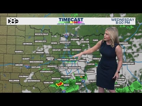 DFW Weather | More rain coverage possible Wednesday night, 14 day forecast