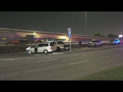 Deputies taken to hospital after their car was hit while blocking entry ramp for deadly crash: HCSO