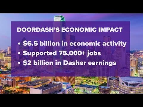 New report finds DoorDash has had positive effect on Texas economy