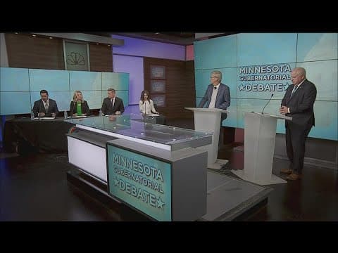 Walz, Jensen debate on live TV in Rochester on Tuesday night