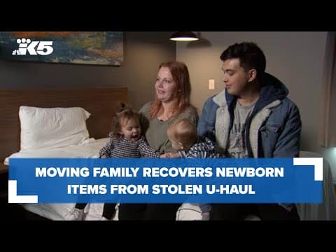Family moving to Marysville recover box of newborn memories from stolen U-Haul