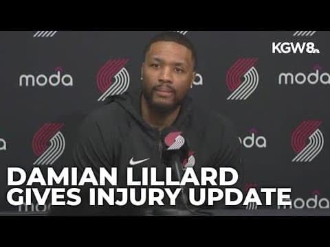 Damian Lillard gives injury update | Portland Trail Blazers Media Day