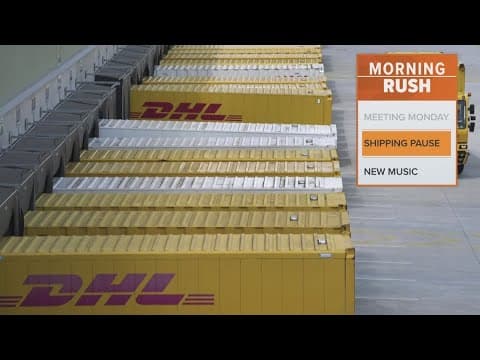 DHL will suspend shipments worth more than $800