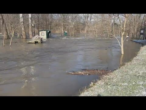 Rain prompts flooding near Gahanna-Creekside