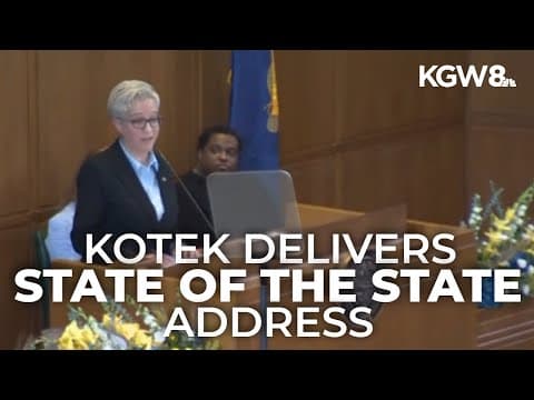 Oregon Gov. Tina Kotek highlights housing, health, and education plans