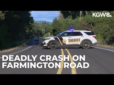 Driver killed in crash on Southwest Farmington Road in Washington County