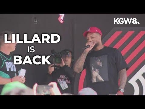 Damian Lillard honored at free Blazers rally in Pioneer Courthouse Square