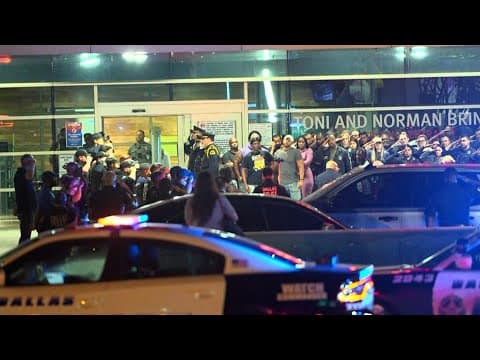 Multiple officers shot | Dallas PD lines up outside of North Texas hospital
